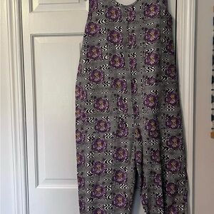 NOOWORKS JUMPSUIT GARDEN SUIT HAZE PATTERN med